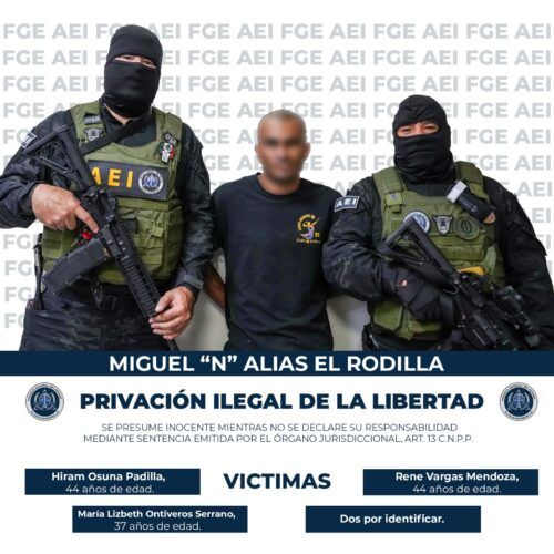 CAPTURAN A INTEGRANTE DE “LOS RUSOS” RELACIONADO CON LAS FOSAS CLANDESTINAS DE MIGUEL ALEMÁN