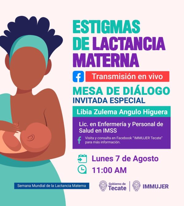 IMMUJER TECATE INVITA A MESA DE DIÁLOGO, EN EL MARCO DEL MES DE LA LACTANCIA MATERNA