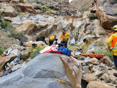 RESCATAN A SENDERISTA LESIONADO EN LA RUMOROSA, TECATE