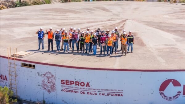 REALIZA CESPTE RECORRIDO DE AVANCES DE OBRA EN PLANTA POTABILIZADORA LA NOPALERA