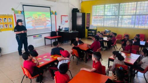 PREVENCIÓN DEL DELITO DE TECATE ENSEÑA A NIÑOS DE PREESCOLAR A PREVENIR ACCIDENTES
