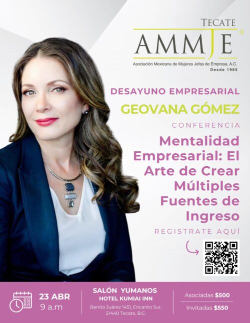 AMMJE INVITA A CONFERENCIA MENTALIDAD EMPRESARIAL