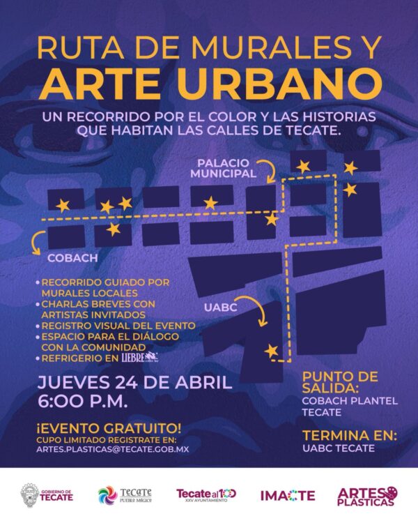TECATE SE LLENA DE COLOR CON LA “RUTA DE MURALES Y ARTE URBANO”