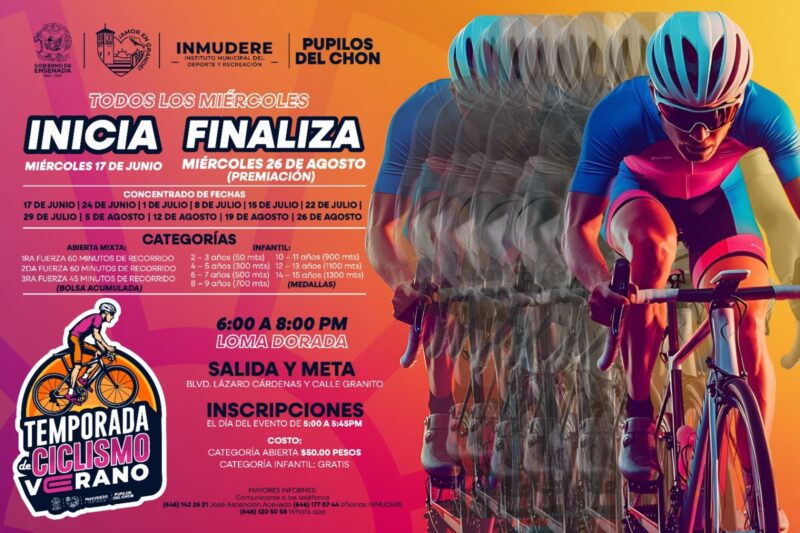 INVITA GOBIERNO DE CLAUDIA AGATÓN A LA TEMPORADA DE CICLISMO VERANO 2026