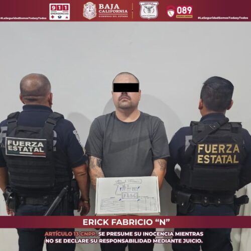 DETIENEN A HOMBRE QUE OPERABA DRON DURANTE OPERATIVO FRONTERIZO EN TECATE