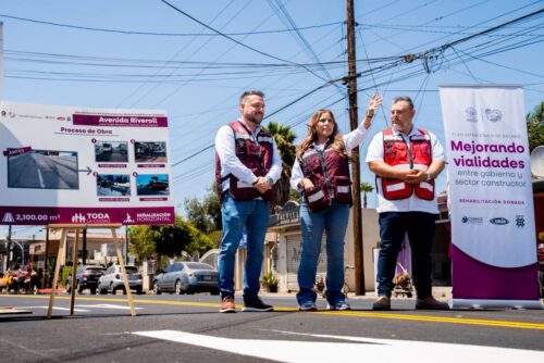 SUPERVISA CLAUDIA AGATÓN REHABILITACIÓN DE LA AVE. RIVEROLL, ENSENADA