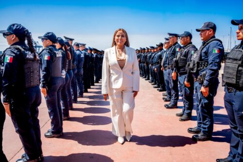 DESTACA ALCALDESA CLAUDIA AGATÓN DISMINUCION DE DELITOS Y FORTALECIMIENTO DE EQUIPAMIENTO