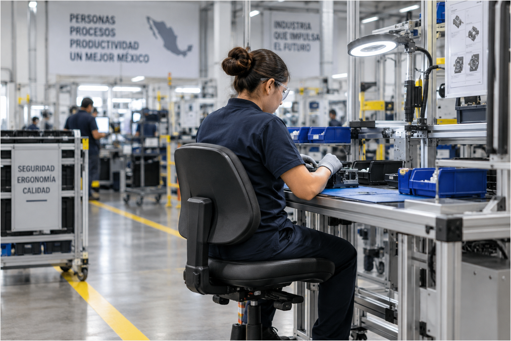 Ergonomía industrial, impacto en la productividad y seguridad laboral