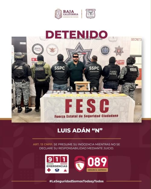 CAYÓ “EL 500” SEÑALADO POR HOMICIDIOS Y OPERADOR DEL CRIMEN ORGANIZADO
