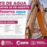 CORTE DE AGUA PROGRAMADO AFECTARÁ A DIVERSAS COLONIAS DE TECATE