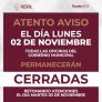 GOBIERNO DE TECATE INFORMA CIERRE DE OFICINAS MUNICIPALES EL LUNES 02 DE NOVIEMBRE